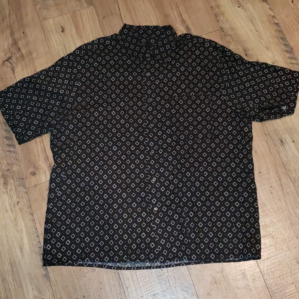 Manhattan | Black Diamond Print Shirt